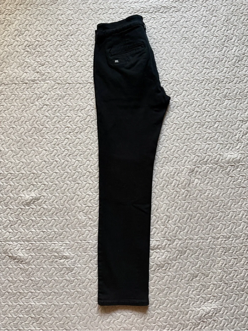 RSQ New York Men’s Slim Straight Stretch Chino Black Size 31x32